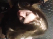 Naughty couple sex in public bathroom
