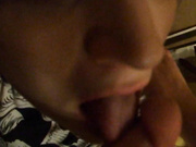 POV wife mouth cumshot