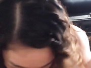 Curly girl great cock sucking