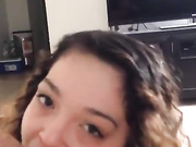 Curly girl great cock sucking