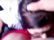 Nerdy gf deepthroat and facial