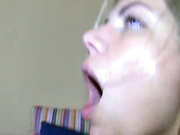 Fucked hard and creampied in the hotel room