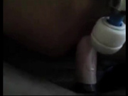 He fucks her with a cock extension