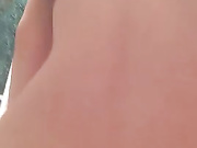 Big titted babe bathroom masturbation