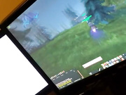 Playing videogames while getting a head