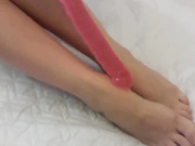 Gorgeous teen masturbates her awesome pussy