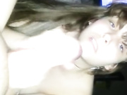 Beautiful GF with blue eyes POV blowjob