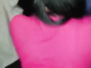 Busty ebony fucks and takes facial from white cock