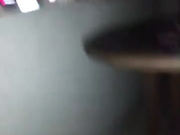 Ebony GF oral sex on the balcony