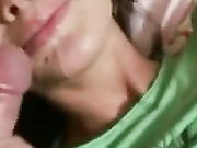 Amateur big face cumshot