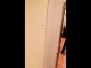 Hot blonde self records her pussy creampie