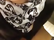 Naughty MILF selfie masturbation at work