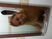 Fucking hard a blonde in the bathroom