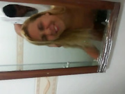 Fucking hard a blonde in the bathroom