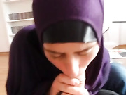 Amateur POV Arab cock sucking