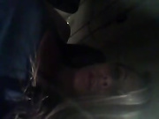Busty girl masturbates in plane