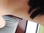 Teen couple fucking on the balcony