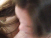 Amateur POV sloppy cock sucking