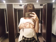 Hot school girl self recording masturbation