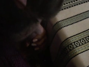 Blowing cock under the table