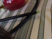 Blowing cock under the table