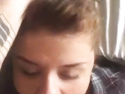 Boyfriend fucks girl mouth