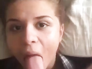 Boyfriend fucks girl mouth