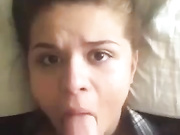 Boyfriend fucks girl mouth