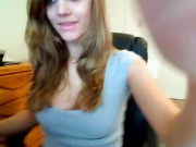 Sexy beauty strips on webcam