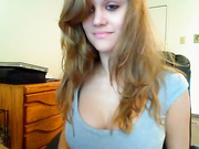 Sexy beauty strips on webcam