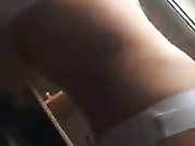 Blondie dancing in her underwear