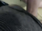 Naughty busty blonde blows on camera