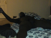 Blonde riding a big black cock