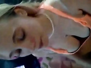 Emo look alike blonde hot blowjob