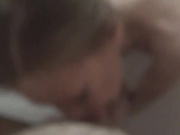 Awesome wife gives great POV blowjob