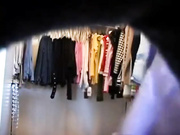 Big ass ebony changing clothes on hidden cam