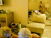 Party lesbians teasing and making out