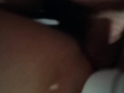 Pussy teasing and clitoris cumshot