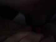 Pussy teasing and clitoris cumshot