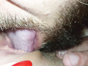 Close up pussy licking orgasm