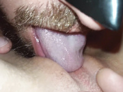 Close up pussy licking orgasm