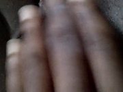 Ebony pussy self masturbation close up