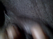 Ebony pussy self masturbation close up