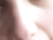 Pretty girl sucks and swallows