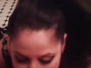 Goth chick deep throat