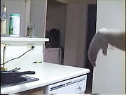 College babe fucked in laundry room and eats cum