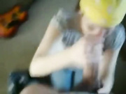 Amateur POV BJ and face cumshot