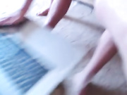 Voluptuous blonde cock riding creampie