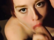 Big cock cumming on her pretty face