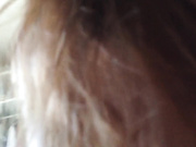 You can hear her orgasm